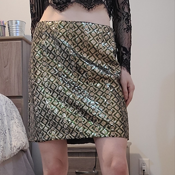 Sequins mini skirt - Picture 4 of 12